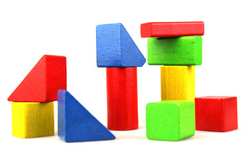 Wooden building blocks