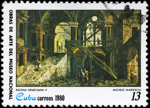 CUBA - CIRCA 1980 Venetial Scene II