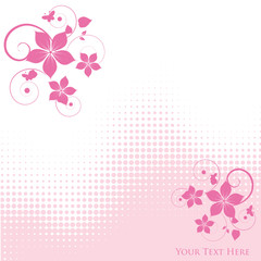 dots and flowers background
