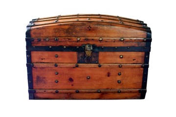 Antique wooden chest