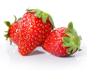 strawberry on a white background