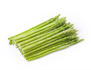 Asparagus on a white background