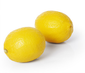 Lemon on a white background