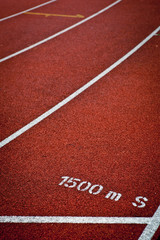 Obraz premium Sport grounds concept - Athletics Track Lane Numbers