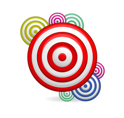 abstract and glass colored swirl circles