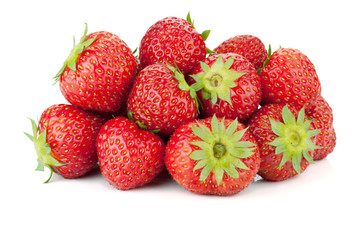 Strawberry fruits heap