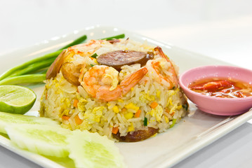 fried rice with shrimp