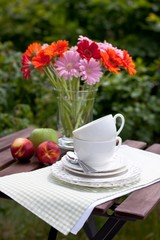 Tea time in garden