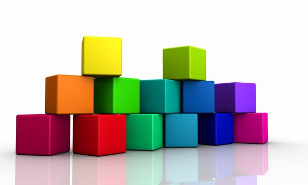 3D W&uuml;rfel - Der Bunte Stapel