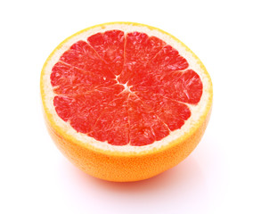 Naklejka na ściany i meble Image of grapefruit isolated on white