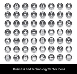 Icons for web, business and technology