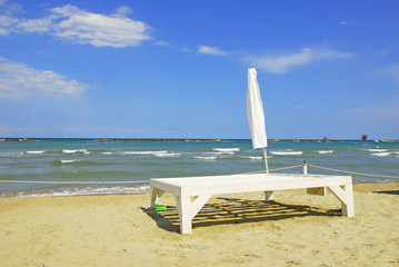 Ravenna, Adriano sand beach for summer vacations