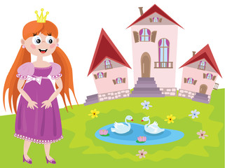 Fairy or princess with tower