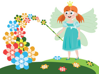 Flower fairy or princess