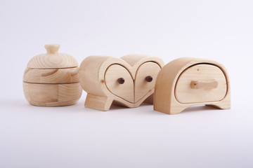 Miniature Wooden Treasure Boxes