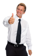 Happy businessman