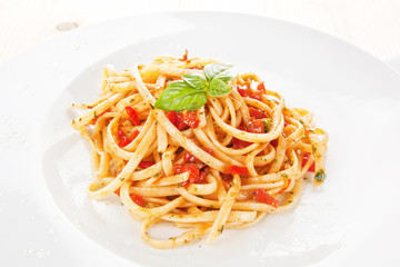 Delicious spaghetti bolognese.