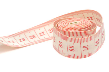 Measuring Tape on White Background