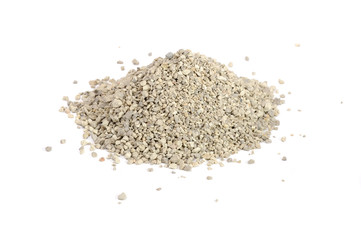 Clumping Cat Litter Isolated on White Background