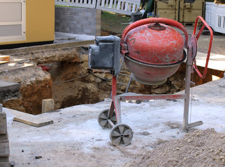 Baustelle, Betonmaschine