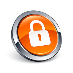 icône bouton internet cadenas sécurité