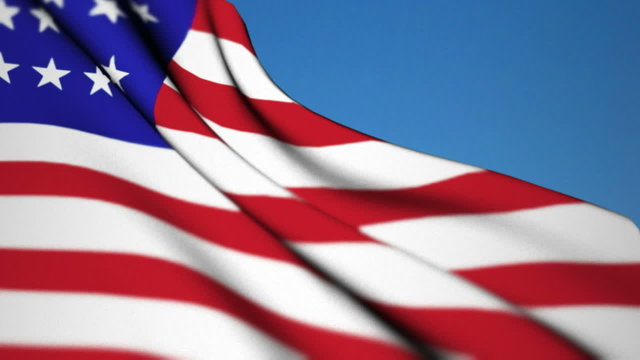 USA orginal Flag sky up screen