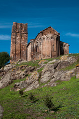 Fototapeta na wymiar Sardynia, Włochy: Ozieri Bisarcio kościół Sant 'Antioco