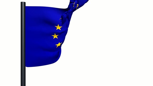 bandiera animata unione europea vento