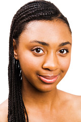 African teenage girl posing