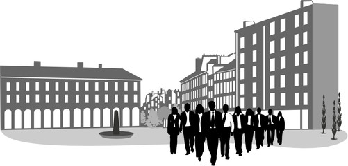 PLACE DE VILLE ANIMEE