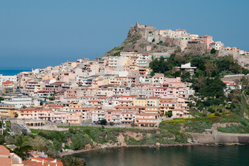 Fototapeta na wymiar Sardynia, Włochy: widok Castelsardo.