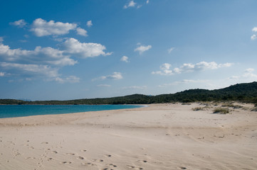 Fototapeta na wymiar Sardinia, Italy: Costa Smeralda, Liscia Ruja beach