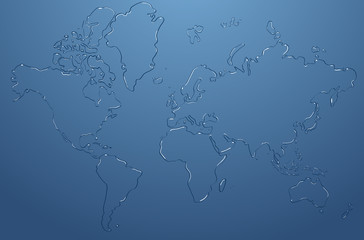 Vector Water Drop World © Darwinc