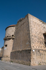 Fototapeta na wymiar Sardynia, Włochy, Alghero: murami starego miasta