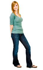 Obraz premium Young woman posing