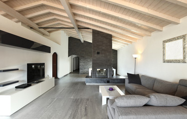 modern architecture contemporary, interior, large livingroom