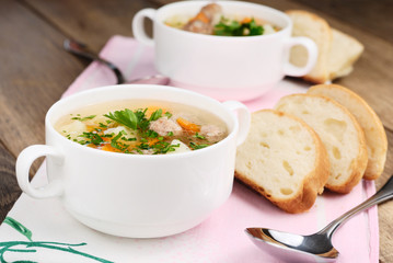 Meatballs soup