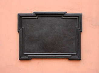 Blank memorial plaque
