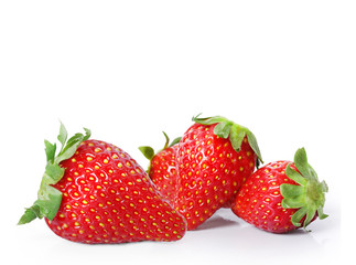strawberry on a white background