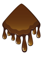 Melted milk chocolate