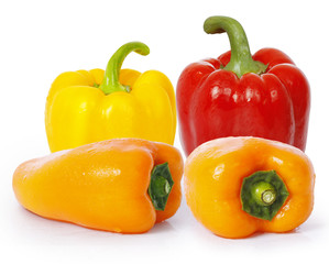Red and yellow sweet pepper