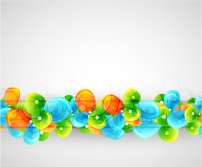 Abstract vector glass shapes background