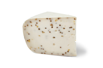 Piece of Goats cheese with Coriander and Fenugreek