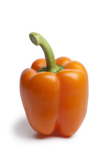 Whole fresh orange bell pepper
