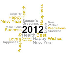 Obraz premium 2012 gold silver