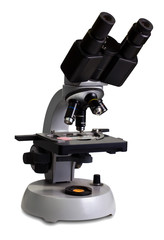 microscope on a white background