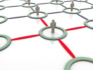 Silhouettes of people