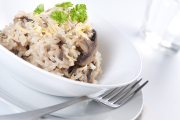 Mushroom risotto
