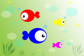 Fish in sea