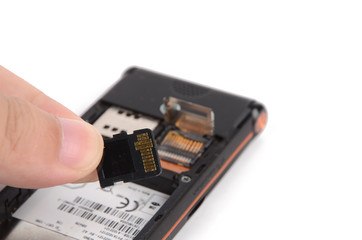 Memory card and cellphone